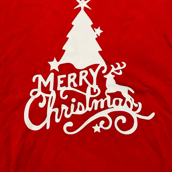 Patpat Women Christmas Letters Print Long-sleeve Casual Red Sweatshirt / Top - Picture 7 of 8